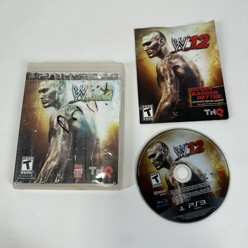 WWE 12 (Sony PlayStation 3,‎ 2011) with Manual Tested Working PS3